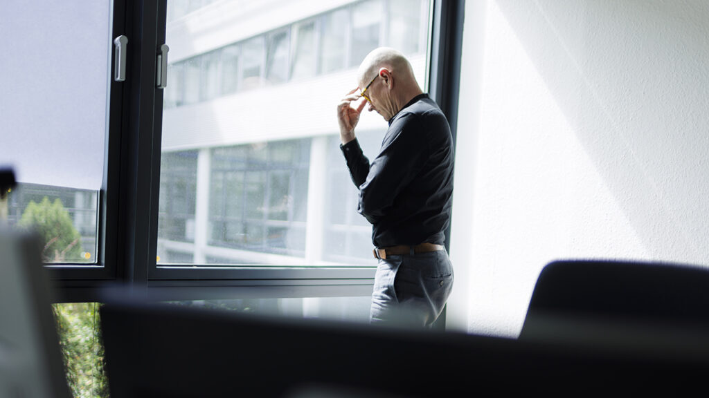 Gen x employee stressed office